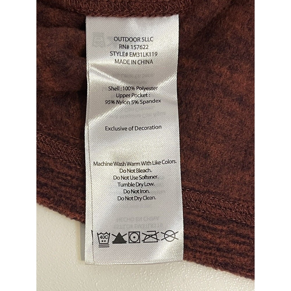 Eddie Bauer Sweater Mens X Large 1/4 Zip Fleece Pullover - Picture 6 of 6